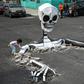 Sculptures built out of cardboard and rocks were built by a group of artists