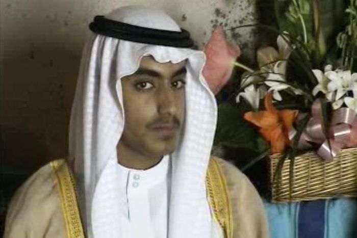 This still image of Al-Qaeda founder Osama Bin Laden's son Hamza bin Laden -- released by the CIA in November 2017 -- was taken from his wedding video, apparently filmed in Iran