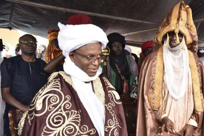 Kaduna State governor Nasir El-Rufai was on Tuesday, August 21, 2018 honoured with a traditional title (ChannelsTV)