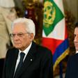 Italy's President Sergio Mattarella (L) and Italy's Prime Minister Giuseppe Conte attend the swearing-in ceremony of the new government