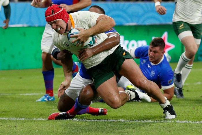 South Africa's number eight Schalk Brits has returned from retirement to play the Rugby World Cup