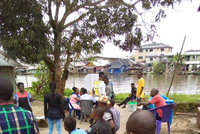 Peaceful elections in Delta state (Twitter @sing_Nigeria)