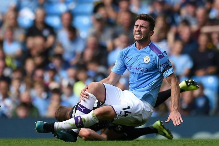 Body blow: Aymeric Laporte's chances of a first France cap next week may be over after suffering a knee injury