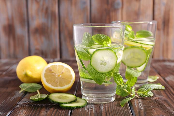 lemon and cucumber water