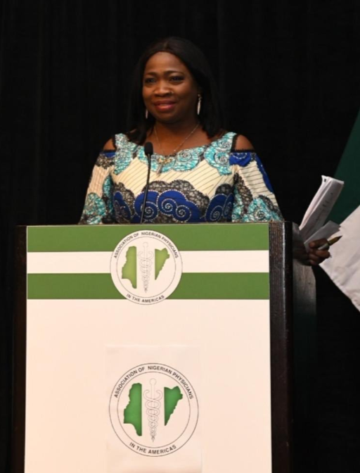 Chairman/CEO of the commission, Mrs Abike Dabiri-Erewa  [Twitter/@abikedabiri]