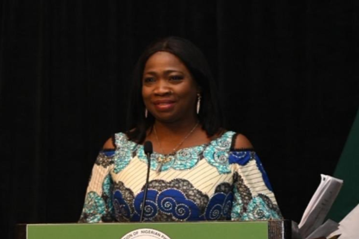 Chairman/CEO of the commission, Mrs Abike Dabiri-Erewa  [Twitter/@abikedabiri]