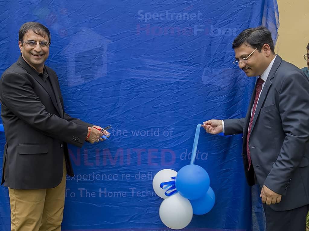 Chief Executive Officer, Spectranet 4G LTE, Ajay Awasthi and  Chief Technical Officer, Spectranet 4G LTE, Arun Panda at the event.