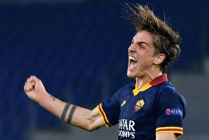 Nicolo Zaniolo (pictured September 2019), a highly rated young talent, has been brought back for the Euro 2020 qualifiers