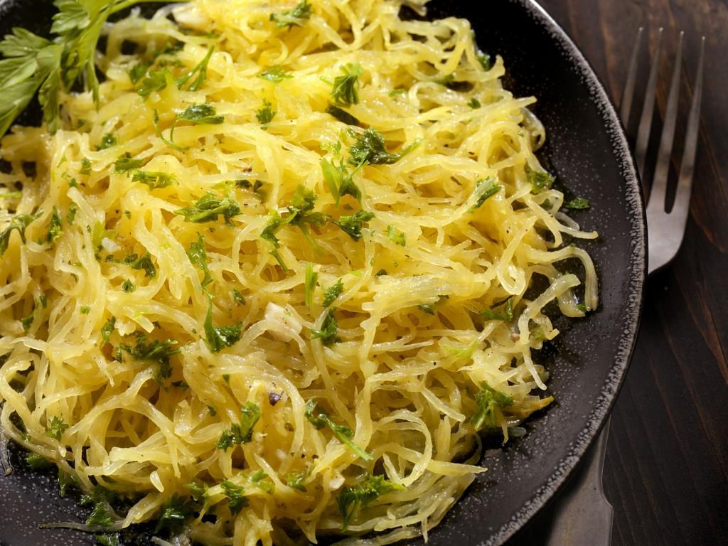 Spaghetti Squash with Garlic Herb Butter