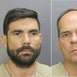 Mugshots released on September 24, 2019, by the Broward County Sheriff's office shows Venezuelan national Jean Charles Sanchez Rojas (L) and Victor Fossi Grieco who were arrested by US Marshals service for smuggling gold into the country