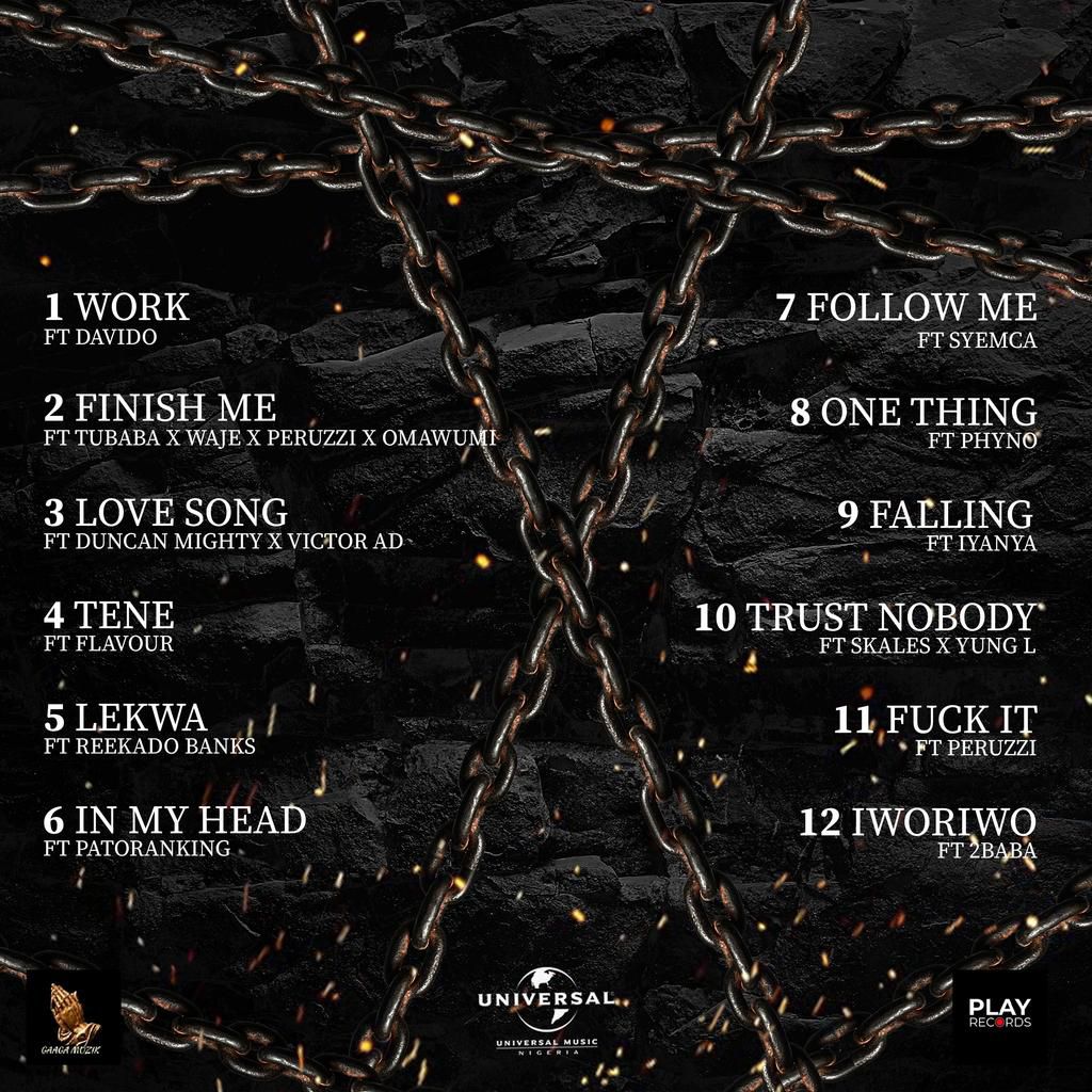 Davido, Peruzzi, 2Baba, Patoranking join Larry Gaaga on 'Living in Bondage' soundtrack. (Universal Music Nigeria)