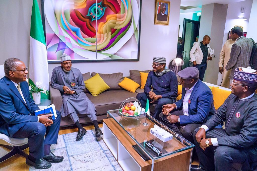 President Muhammadu Buhari [Twitter/@BashirAhmaad]