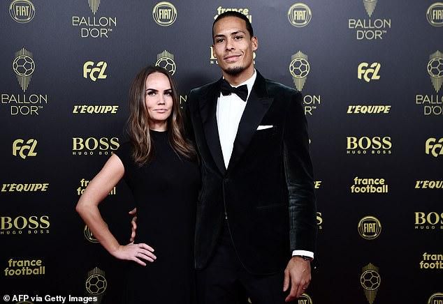 Virgil van Dijk and wife (AFP/Getty Images)