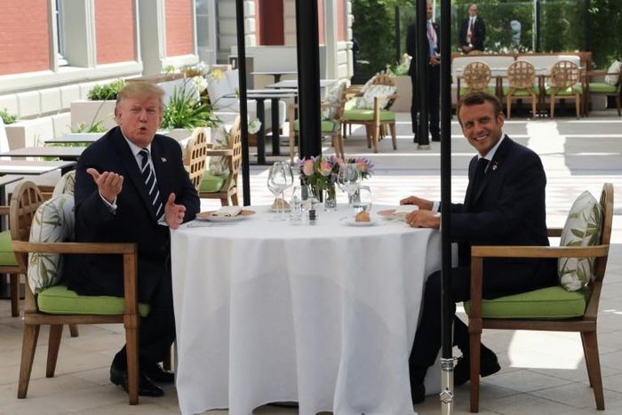 'Points of convergence' for Trump and Macron