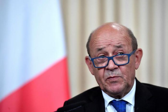 French Foreign Minister Jean-Yves Le Drian is the first top diplomat from France to visit Sudan in a decade