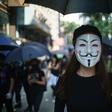 Online forums encouraged Hong Kong protesters to wear Guy Fawkes masks for the October 1 rallies