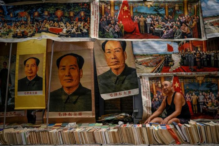 Beijing's Panjiayuan antique market is fit to bursting with Mao memorabilia