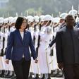 Solomon Islands Prime Minister Manasseh Sogavare (R, with Taiwan President Tsai Ing-wen) visited Taipei in September 2017 but his country has now decided to switch recognition to Bejing