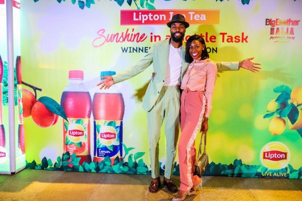Lipton Ice Tea presents prize to BBNaija season 4 runner-up Mike