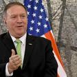 US Secretary of State Mike Pompeo (L) speaks during a joint press conference with Montenegro's Prime Minister after their meeting in Podgorica on October 4, 2019, as part of Pompeo's four-nation tour of Europe