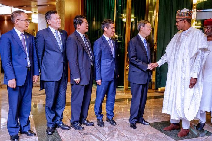 President Muhammadu Buhari meets Chinese President’s Special Envoy at Aso Rock [Twitter/@BashirAhmaad]
