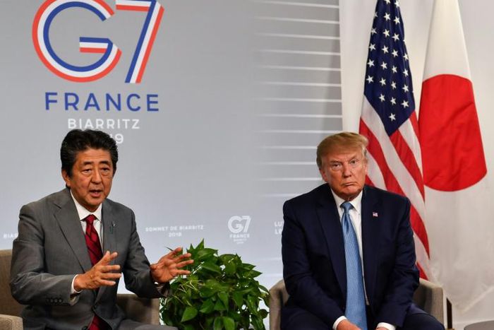 Japan's Prime Minister Shinzo Abe and US President Donald Trump agreed to a deal in principle freeing up bilateral trade