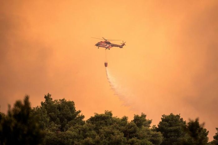 Over 200 firefighters were fighting the blaze backed by 75 fire trucks, five water-bombing helicopters and six planes