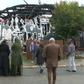 The troublemakers burnt a circus tent where children from deprived backgrounds were being trained in circus arts