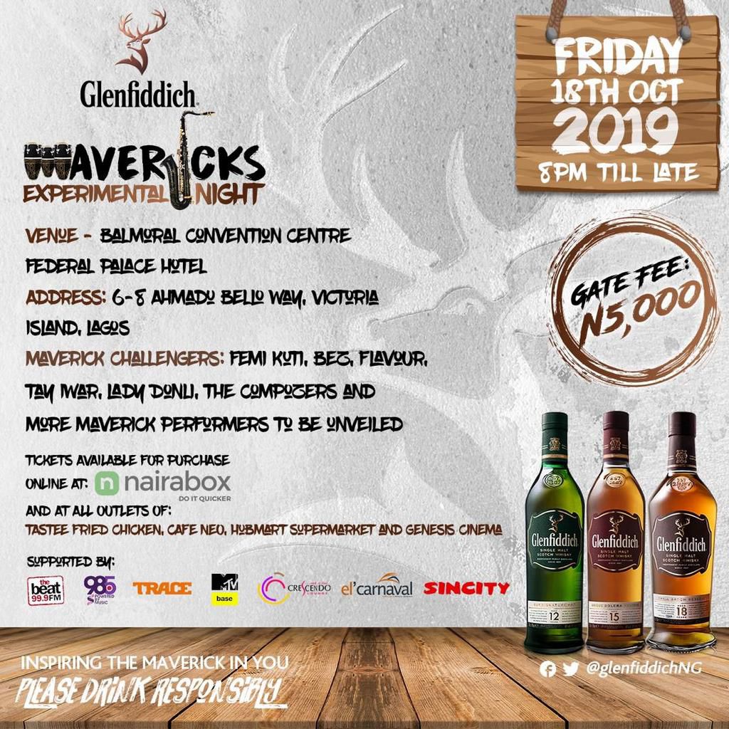 Get ready for another maverick experience, Glenfiddich Mavericks Experimental Night is back on Oct 18th