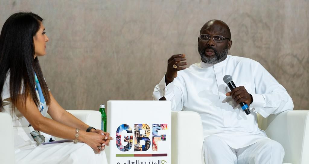 George Weah at the GBF Africa (Dubai Chamber)