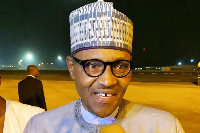 President Muhammadu Buhari return to Nigeria after a two-week vacation in London. [Twitter/@NGRPresident]