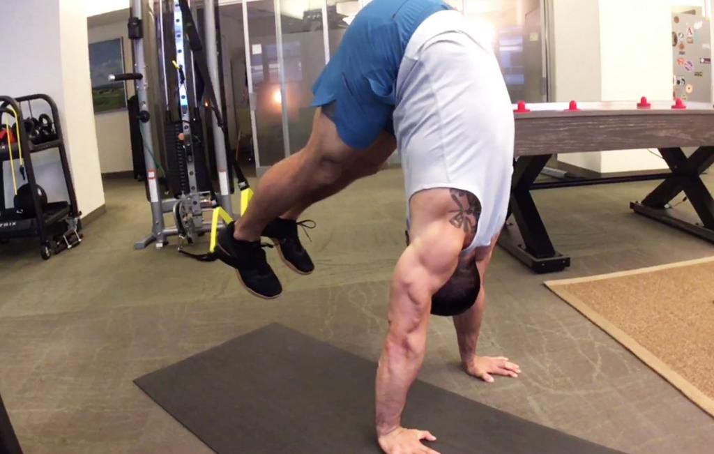 TRX Pushup To Pike