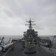 The US military has been using guided-missile destroyers like this one, the USS John McCain, seen here in a US Navy photo, as it seeks to enforce an international 'freedom of operation' near islands claimed by Beijing in the South China Sea