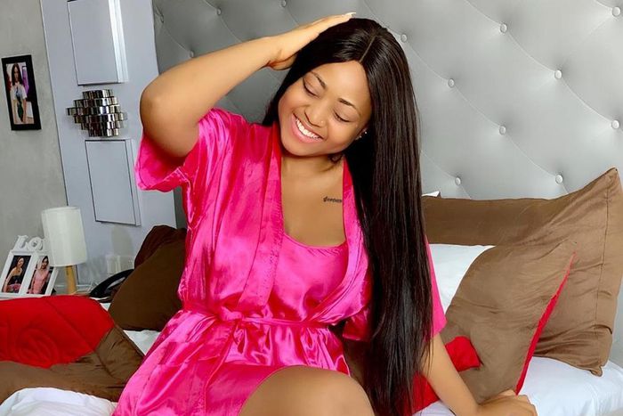 Regina Daniels has obviously been putting a lot of work in getting that bikini body and trust us when we say she's got all the curves at the right places.[Instagram/ReginaDaniels]