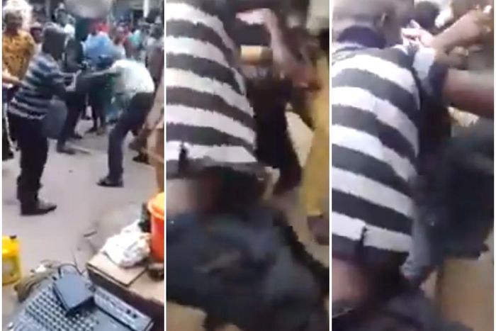 Onlookers cheer as two 'street' pastors fight in Kumasi