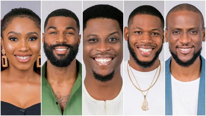 The last five housemates were Mercy, Mike,  Seyi, Frodd, and Omashola. [Multichoice]