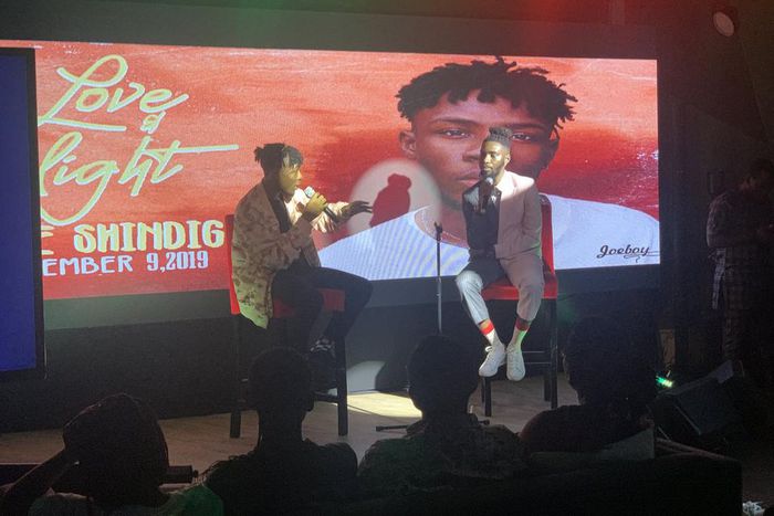 Joeboy holds listening party for 'Love and Light EP.' (Twitter/JoeboyOfficial)