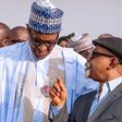 President Muhammadu Buhari (left) with the Minister of Labour, Chris Ngige (right) [BBC]