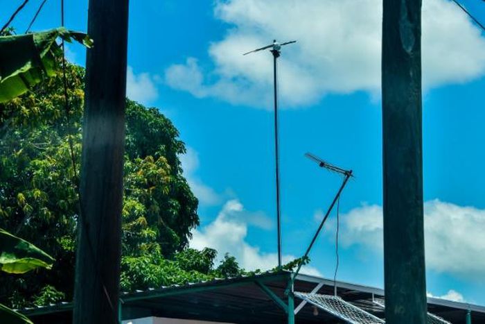 In Havana, residents install antennas on the roofs of their homes to pick up the state WiFi signal that is only available in public squares and parks