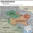 Map of disputed Kashmir