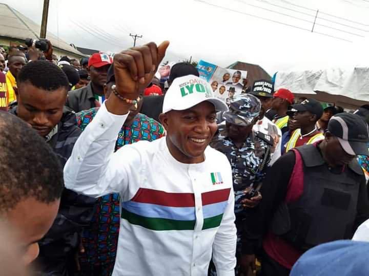 The All Progressives Congress governorship candidate in Bayelsa David Lyon won the election [Twitter/@APCBayelsa]