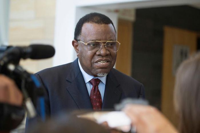 Hage Geingob was elected with a sweeping 87 percent majority in 2014