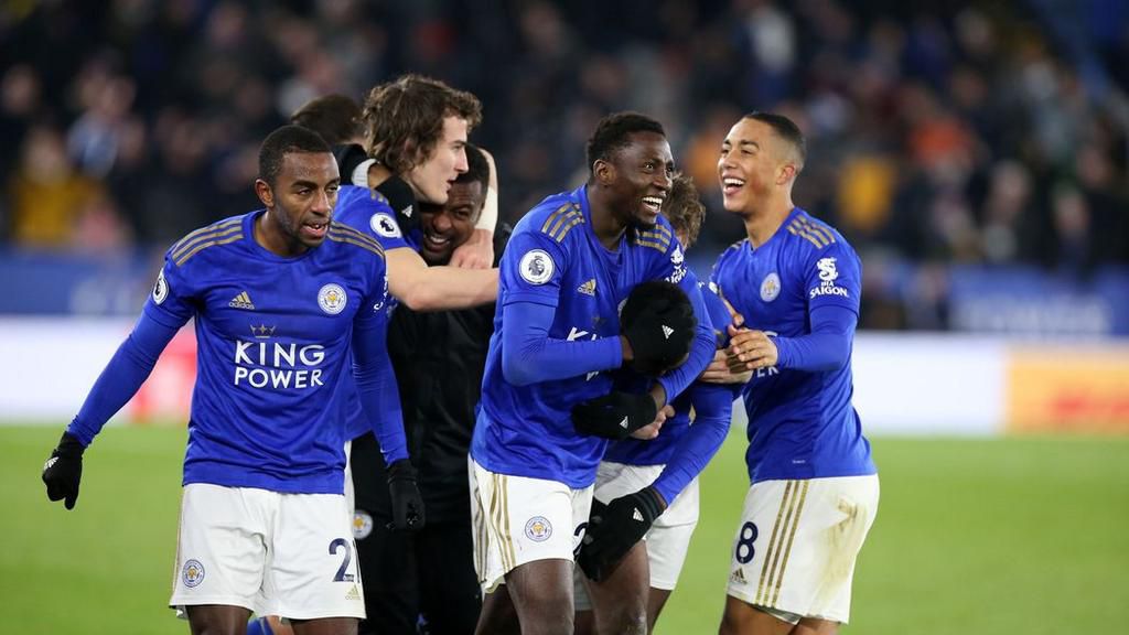Wilfred Ndidi and Kelechi Iheanacho (Leicester City FC via Getty Images)