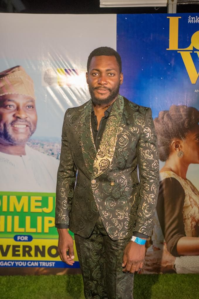 Tope Tedela at the Love Is War movie premiere