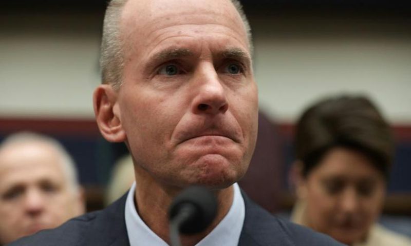 Dennis Muilenburg, president and CEO of the Boeing Company, testifies before the House Transportation and Infrastructure Committee