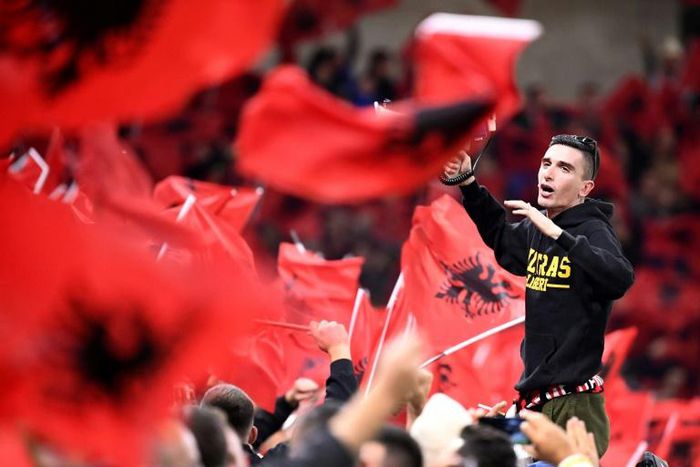 Albanian supporters booed La Marseillaise