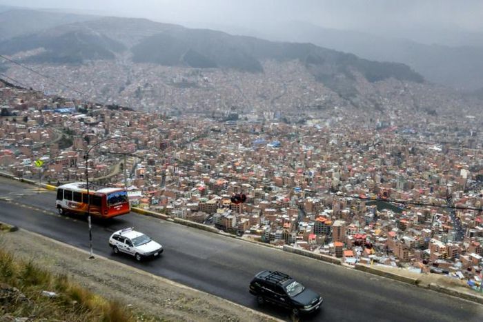 General view of La Paz, Bolivia