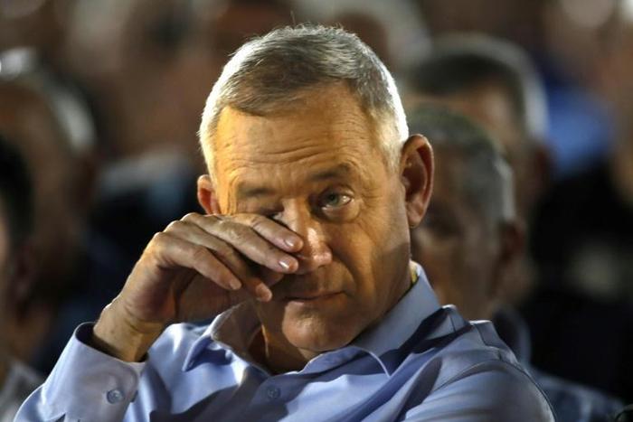 Retired Israeli General Benny Gantz in a security hawk who hopes to unseat Prime Minister Benjamin Netanyahu in Tuesday's elections