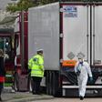 The dozens of corpses were found in a refrigerated truck container at an industrial park in Grays, east of London