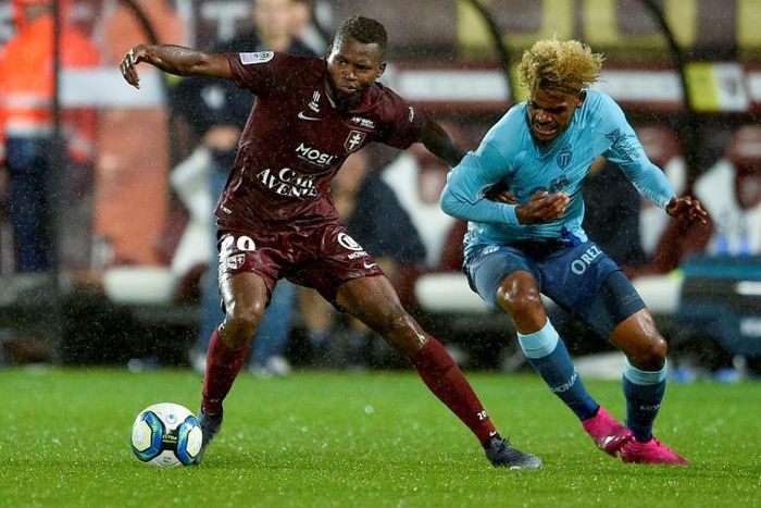 South African Lyle Foster (R), playing for Monaco in the French Ligue 1 this year, converted the penalty shootout kick that took his country to the 2020 Tokyo Olympic Games